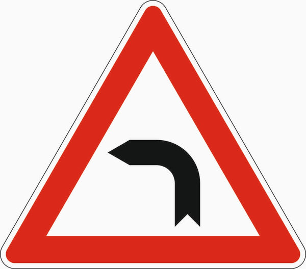 Verkehrszeichen "Kurve links" - VZ 103-10