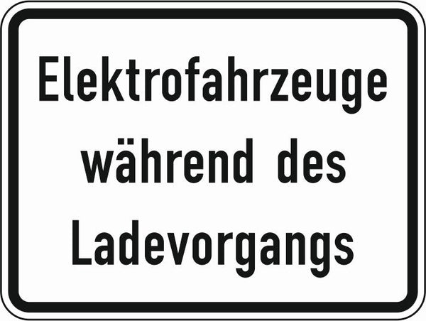 Verkehrszeichen "Elektrofahrzeuge während des Ladevorgangs" - VZ 1050-32