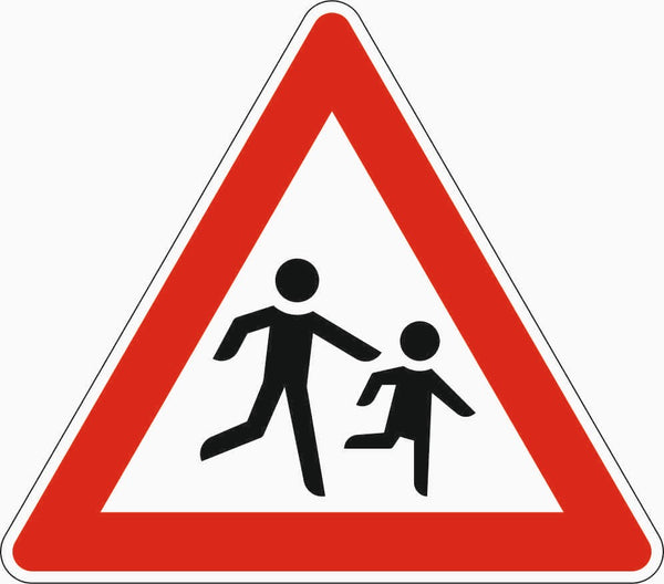Verkehrszeichen "Kinder, Aufstellung links" - VZ 136-20