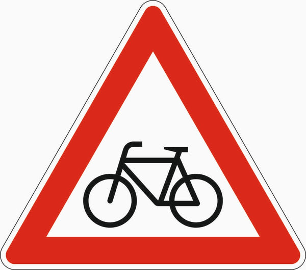Verkehrszeichen "Radverkehr, Aufstellung rechts" - VZ 138-10