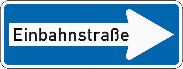 Verkehrszeichen "Einbahnstraße rechtsweisend" - VZ 220-20