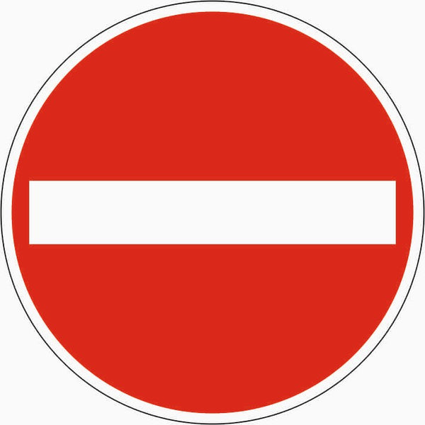 Verkehrszeichen "Verbot der Einfahrt" - VZ 267