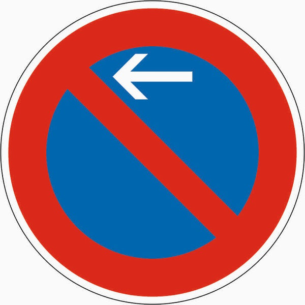 Verkehrszeichen "Eingeschränktes Haltverbot Anfang (Aufstellung rechts)" - VZ 286-10