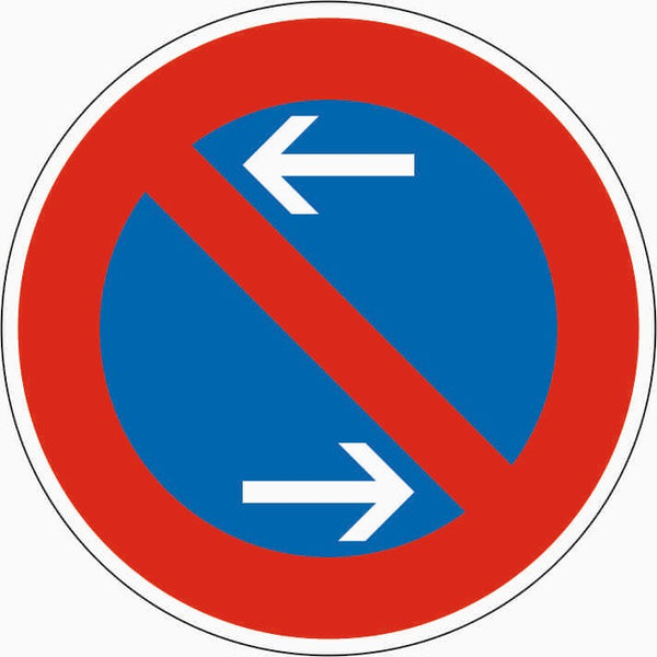 Verkehrszeichen "Eingeschränktes Haltverbot Mitte (Aufstellung rechts)" - VZ 286-30