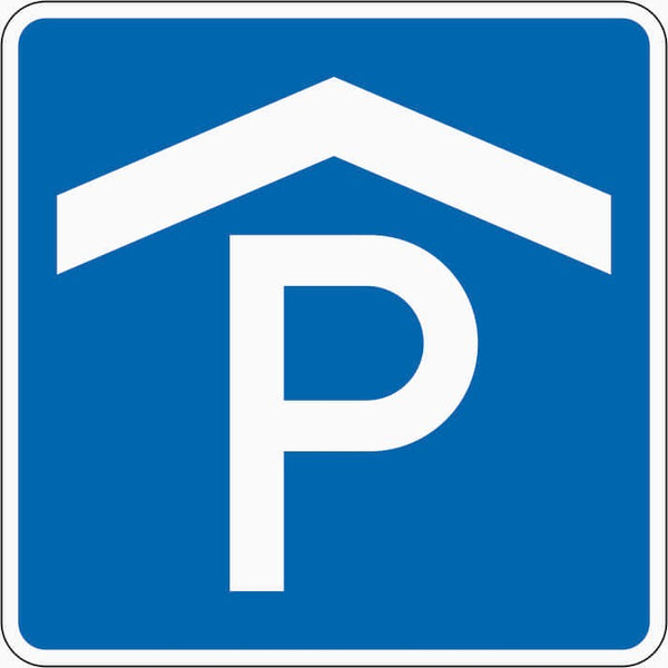 Verkehrszeichen "Parkhaus, Parkgarage" - VZ 314-50