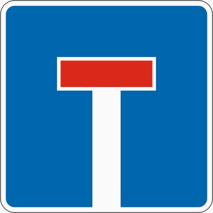 Verkehrszeichen "Sackgasse" - VZ 357