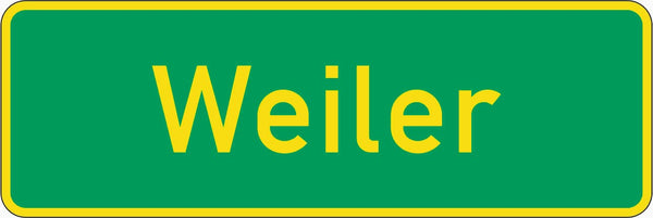 Verkehrszeichen "Ortshinweistafel" - VZ 385