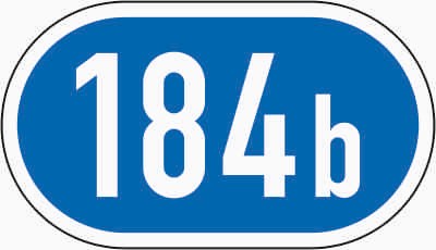 Verkehrszeichen "Knotenpunkte der Autobahnen, drei- oder mehrstellige Nummern" - VZ 406-51