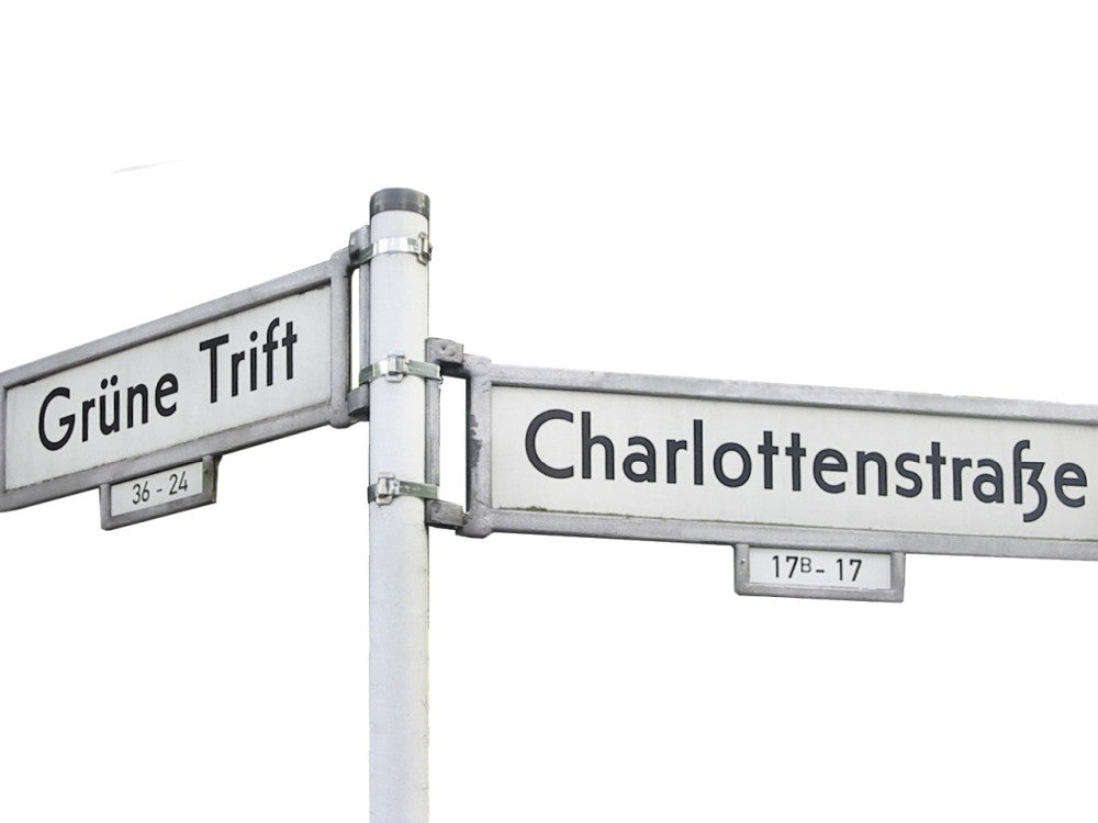 Rahmen für Verkehrszeichen "Straßennamensschild" (Berliner Schrift) - VZ 437