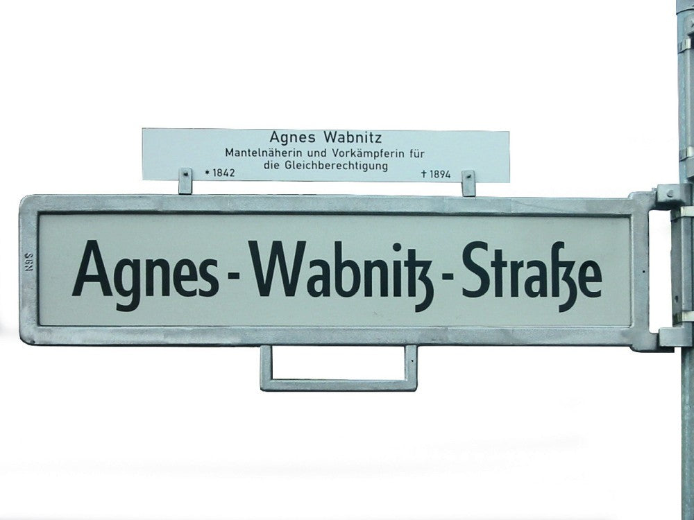 Rahmen für Verkehrszeichen "Straßennamensschild" (Berliner Schrift) - VZ 437