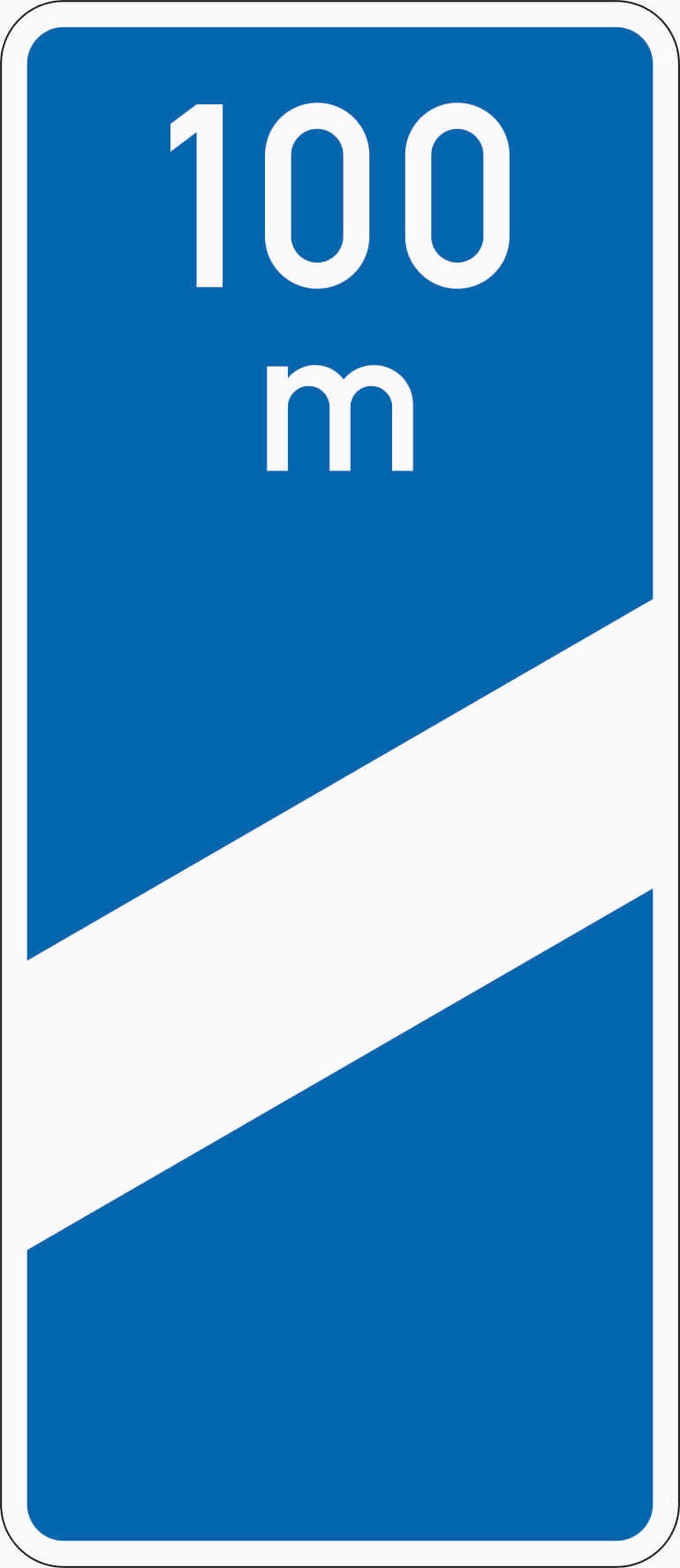 Verkehrszeichen 450-50 „Ankündigungsbake einstreifig“ - VZ 450-50