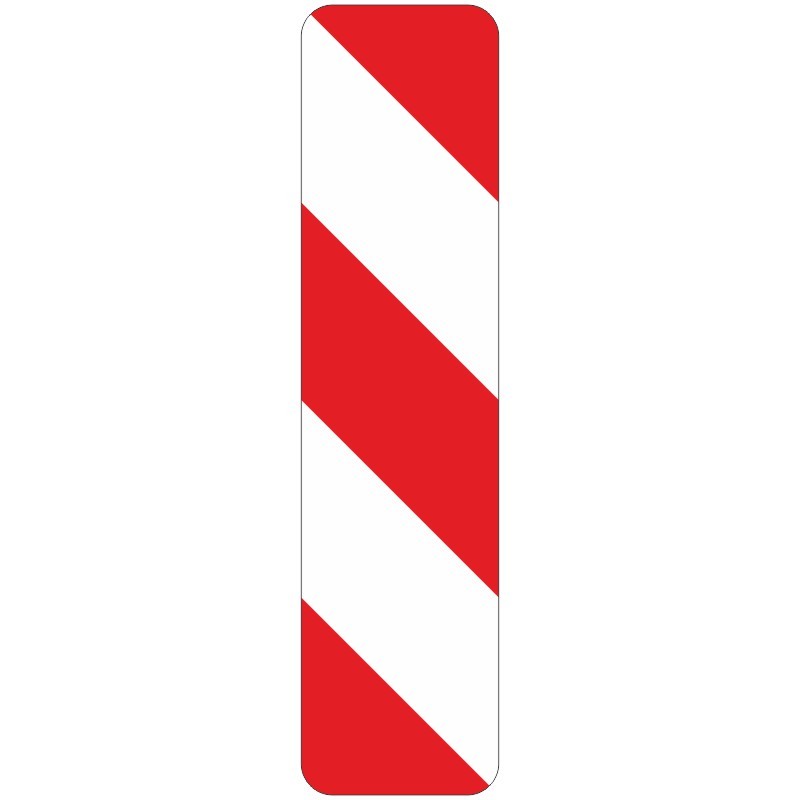 Verkehrszeichen 605-20 „Schraffenbake Aufstellung links“ - VZ 605-20