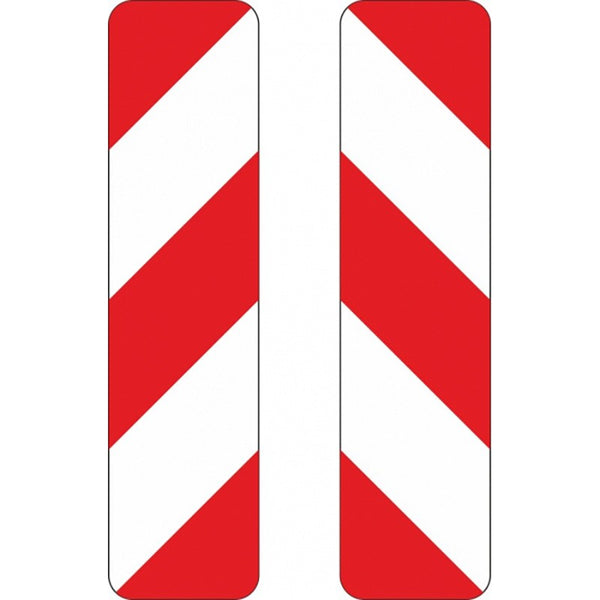 Verkehrszeichen 605-40 „Schraffenbake Aufstellung doppelseitig (-10/-20)“ - VZ 605-40