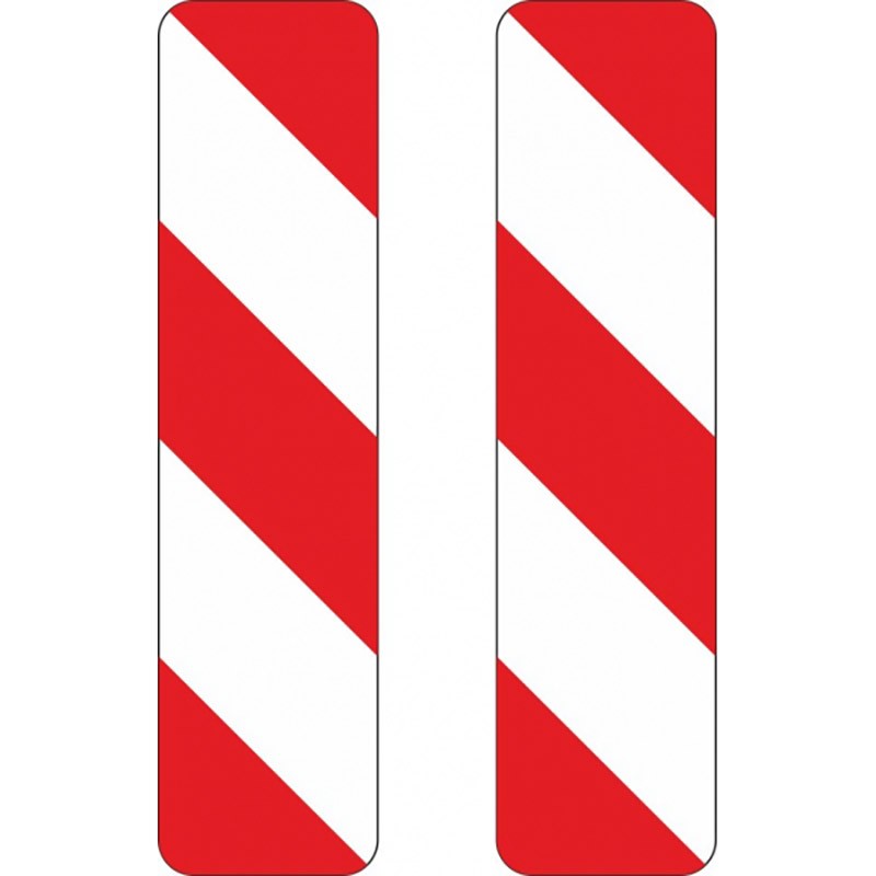 Verkehrszeichen 605-45 „Warnbake, Aufstellung doppelseitig (-22 /-22)“ - VZ 605-45