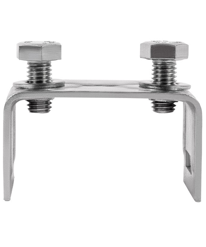 Edelstahl-Bandschelle mit geraden Schenkeln