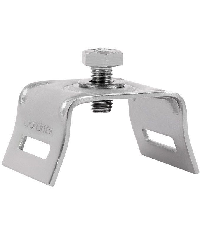 Edelstahl-Bandschelle mit gekröpften Schenkeln HSS 021