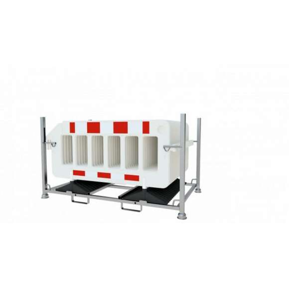 Lager- und Transporttraverse für Absperrschrankengitter