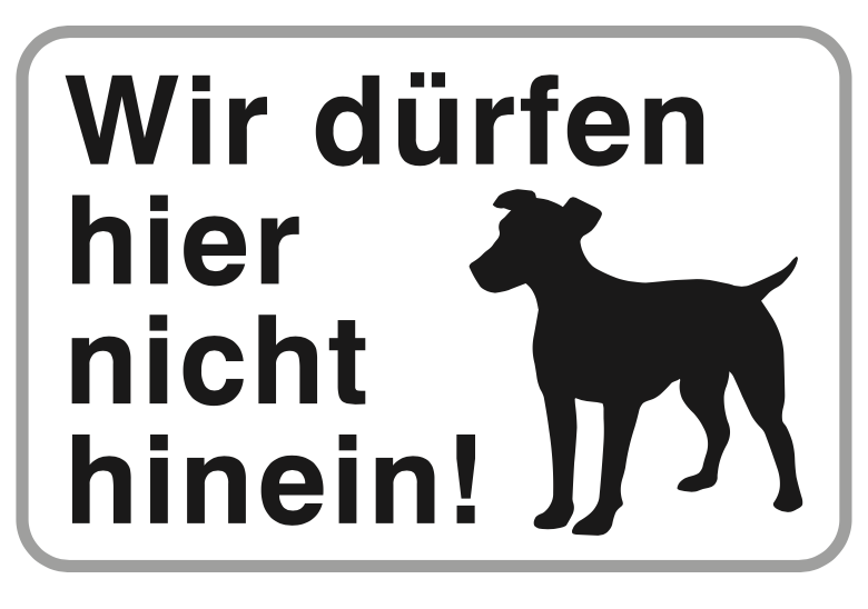 Hundetafel Baxter