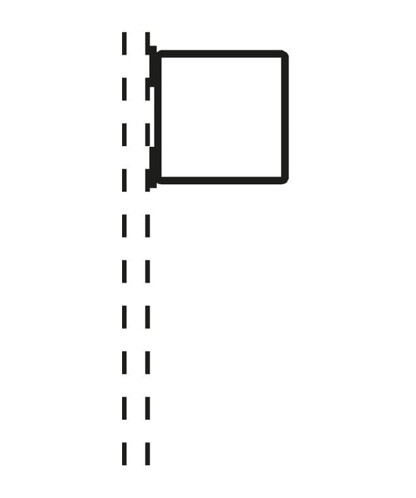 Rohrrahmen Quadrat mit Schellenbefestigung