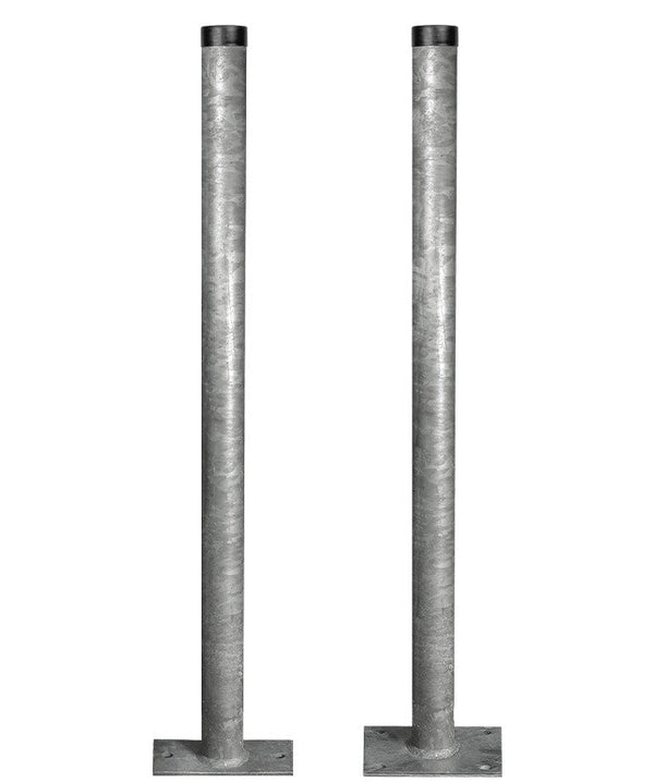 Rohrpfosten mit Fussplatte (inkl. Rohrkappe)
