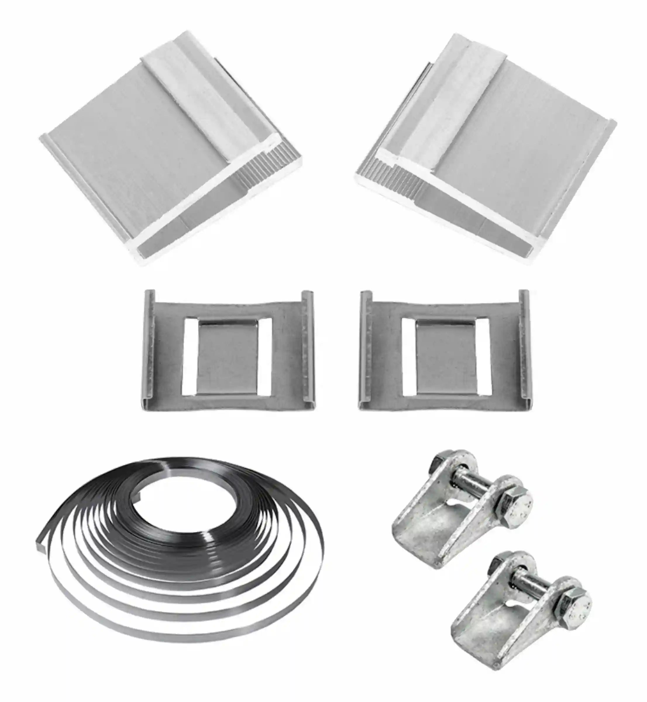 Befestigungsset für 1 Alform-Schild (Bandbefestigung)