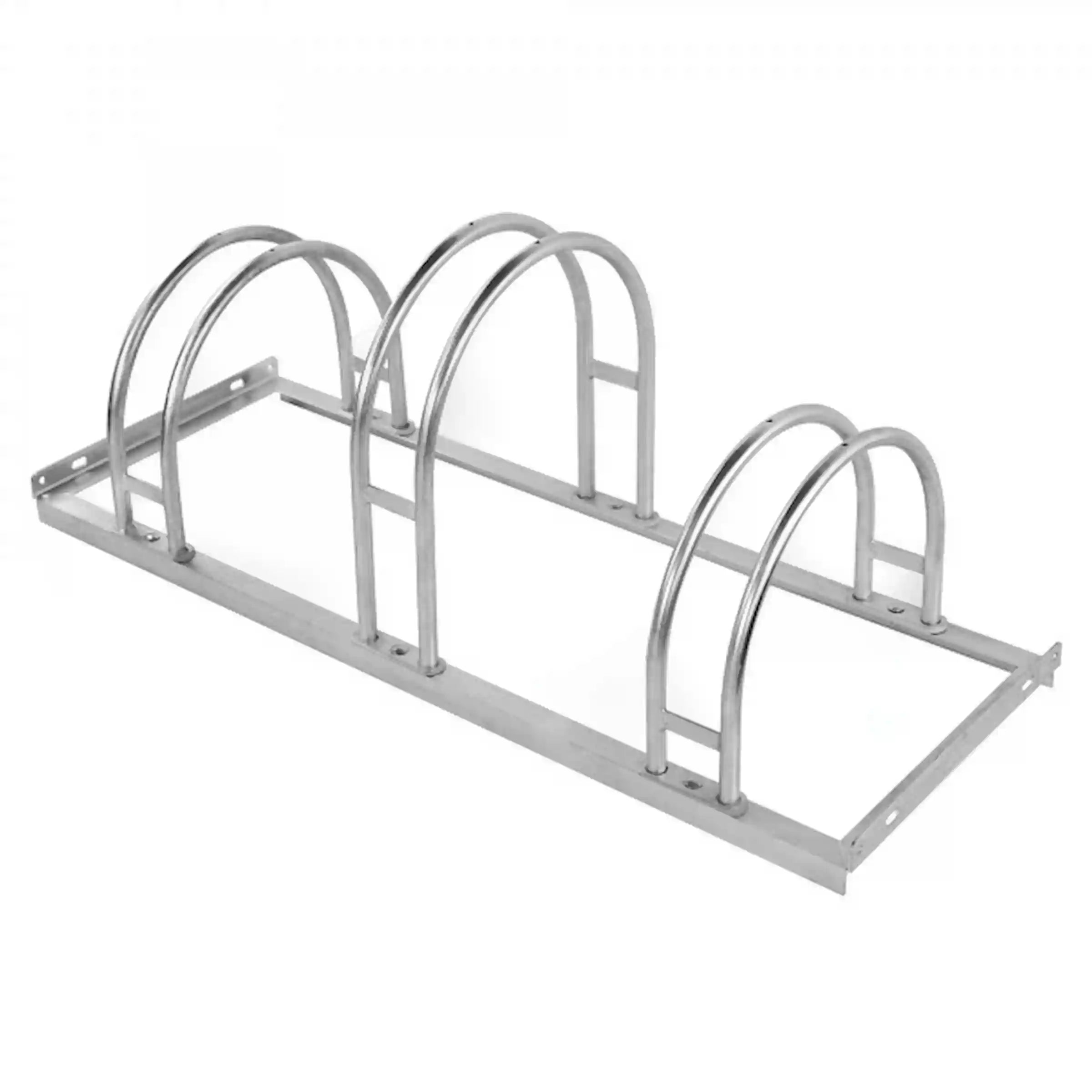 Robuster Fahrradparker für MTBs mit bis zu 68 mm Reifenbreite.