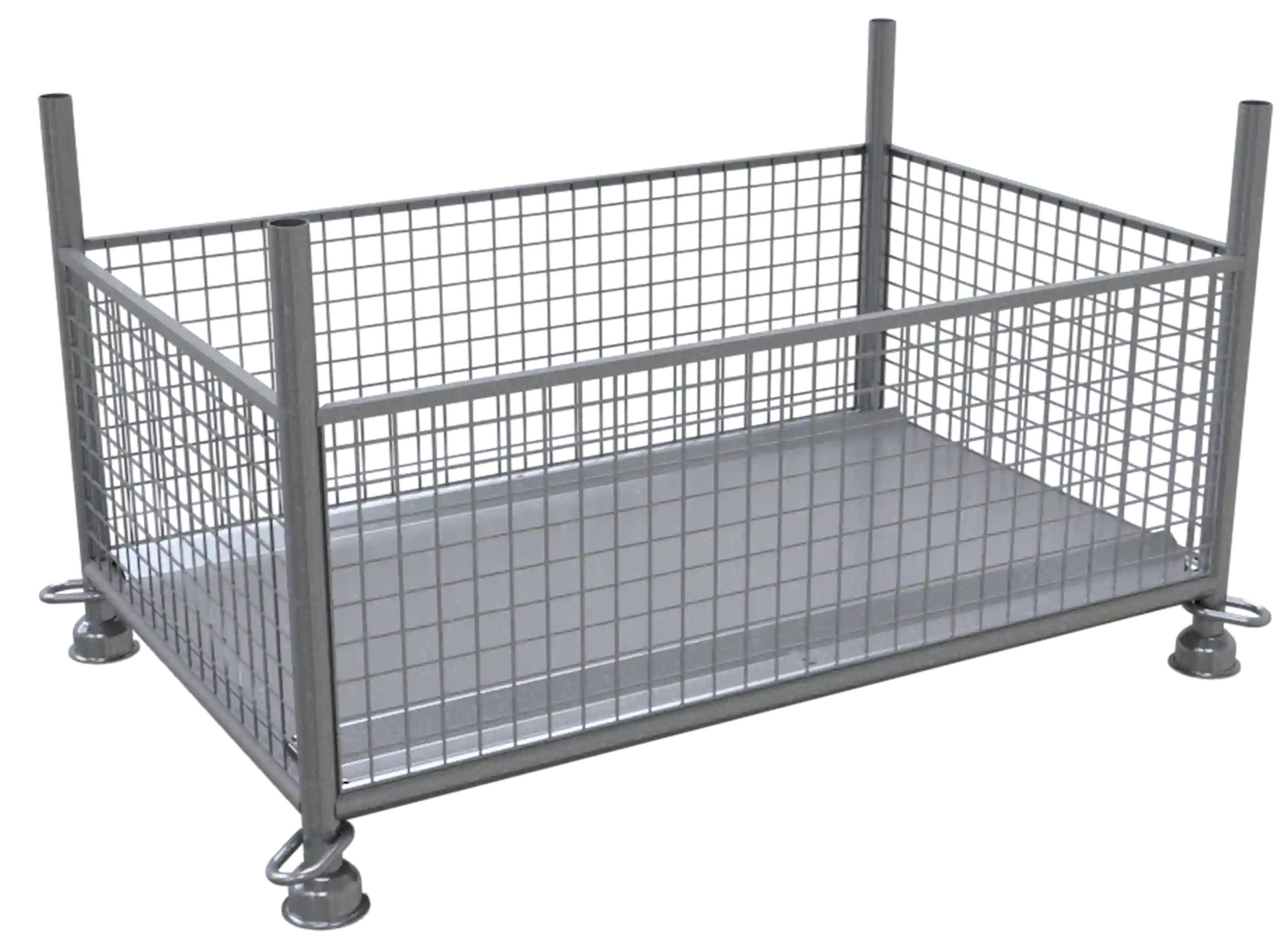 Gitterboxpalette in 1,43 m x 0,87 m x 0,50 m