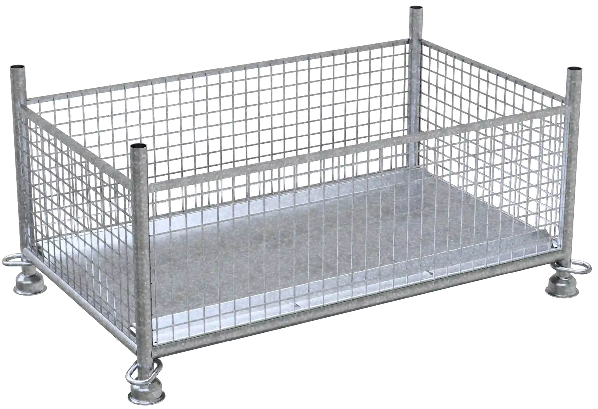 Gitterboxpalette in 1,50 m x 0,87 m x 0,50 m