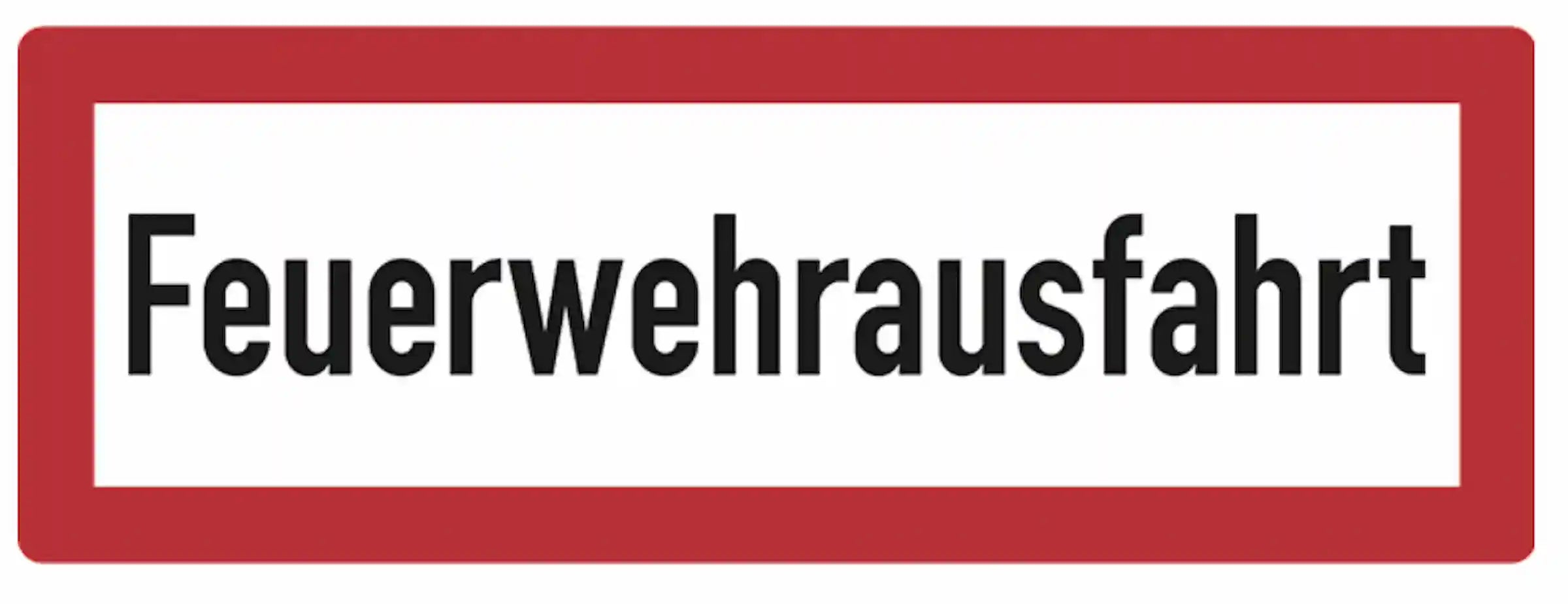 Hinweisschild Brandschutz: Feuerwehrausfahrt