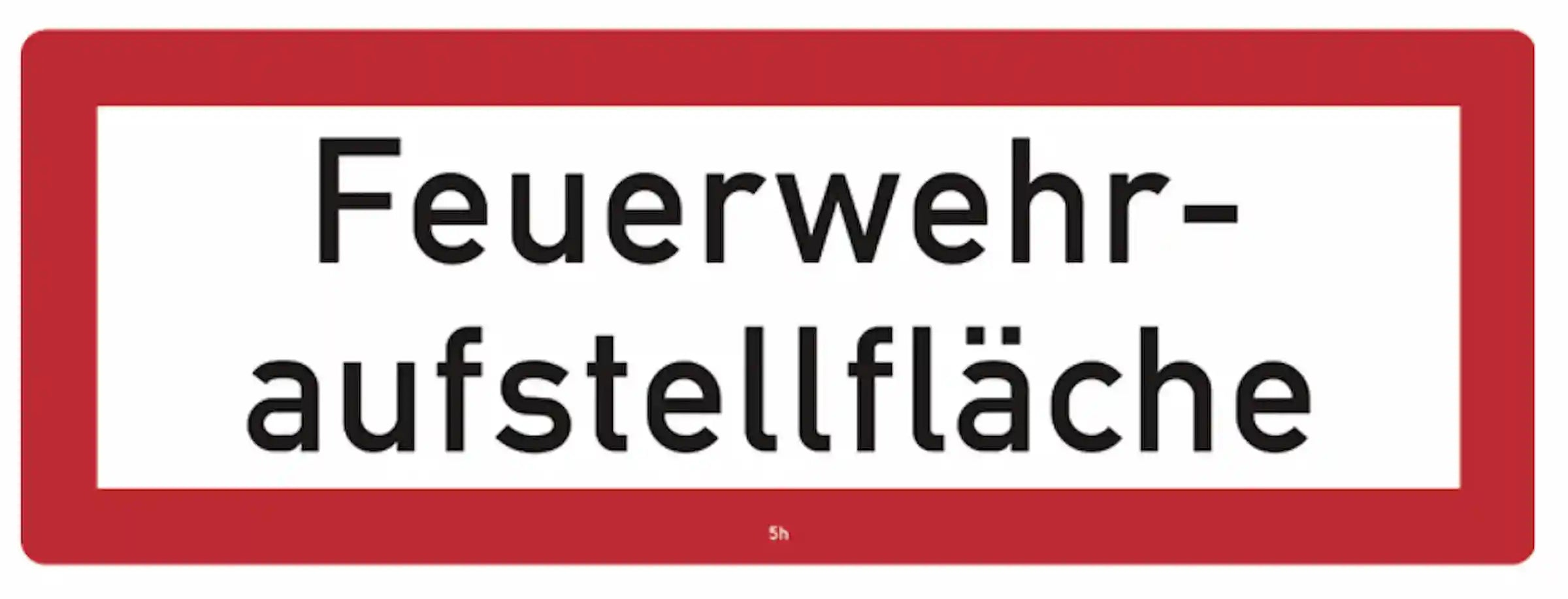 Hinweisschild Brandschutz: Feuerwehraufstellfläche