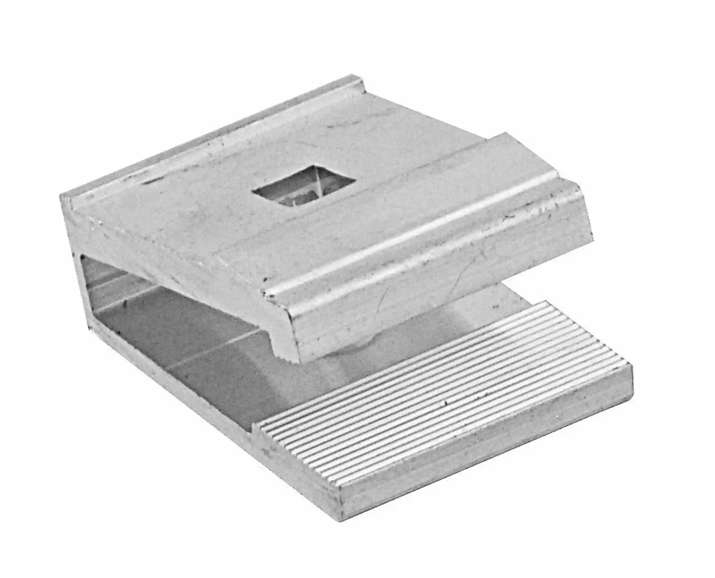 Edelstahllasche zur Befestigung auf Alu-Klemmklotz