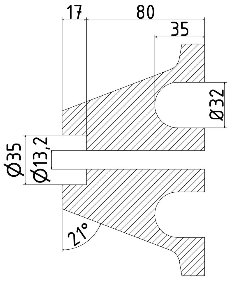 Park- und Leitschwelle, 1,83 m