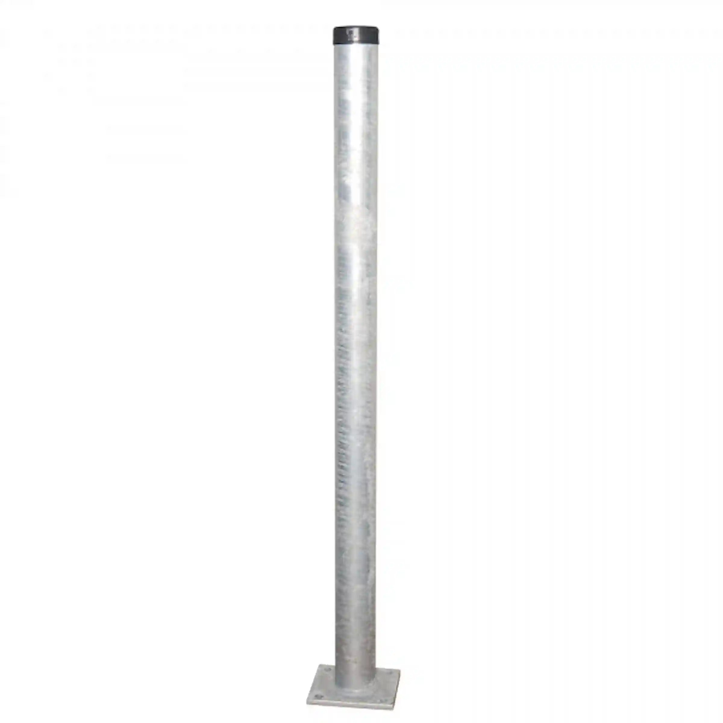 Verzinkter Mauerpfosten aus Stahl für Verkehrszeichen und Spiegel, 6,5 kg, witterungsbeständig.
