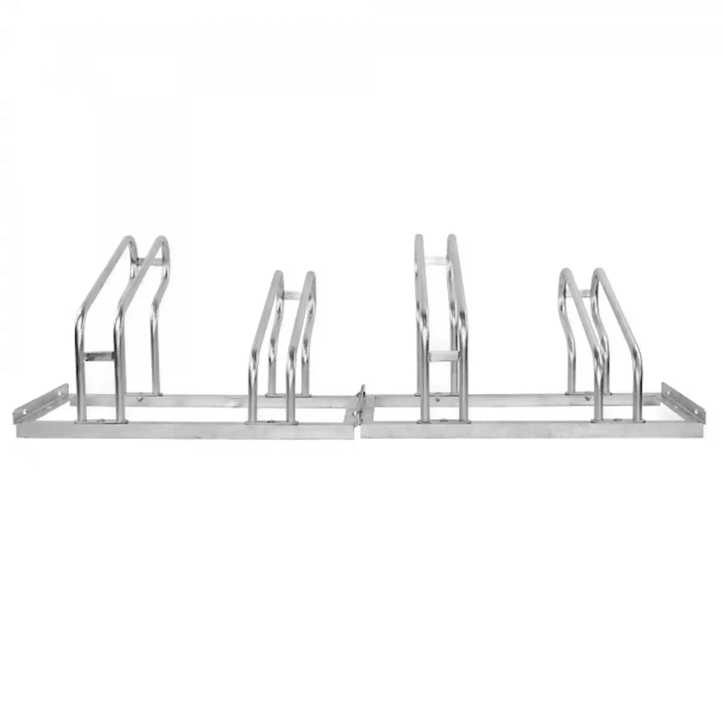 Fahrradhalter mit gerader Radaufnahme für Räder mit Scheibenbremsen.