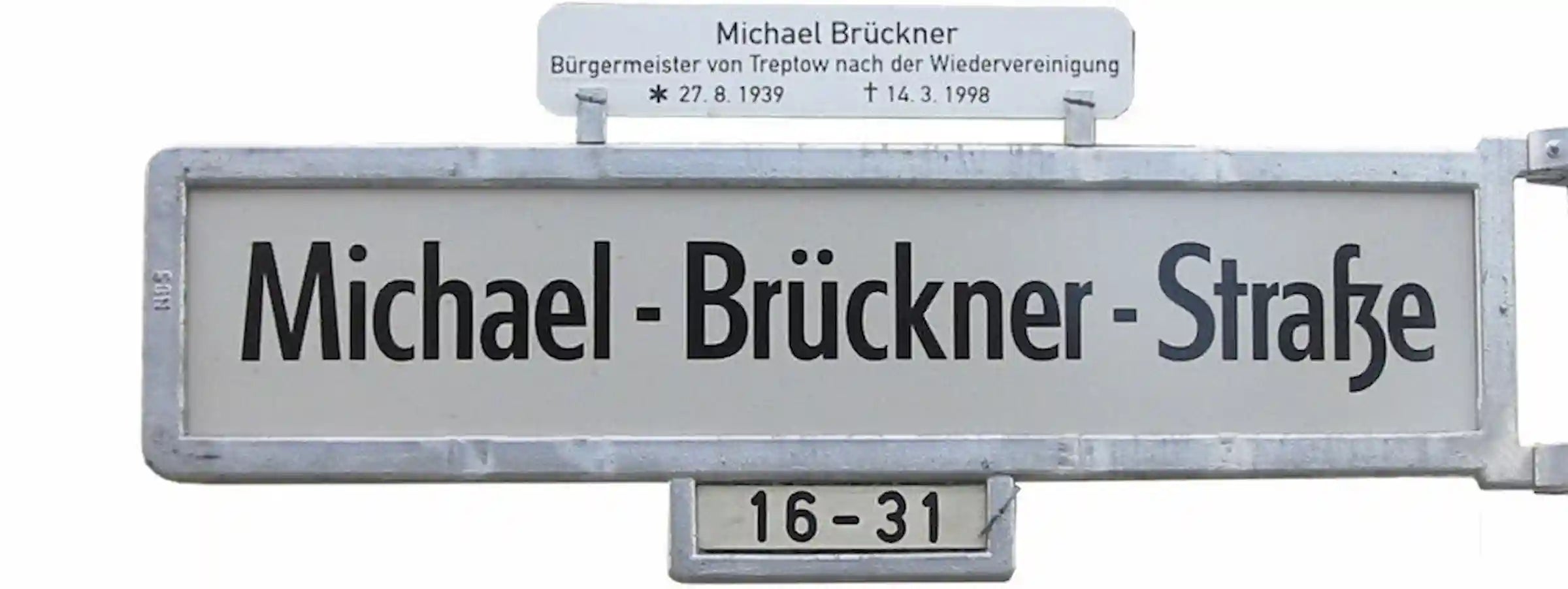 Rahmen für Verkehrszeichen "Straßennamensschild" (Berliner Schrift) - VZ 437
