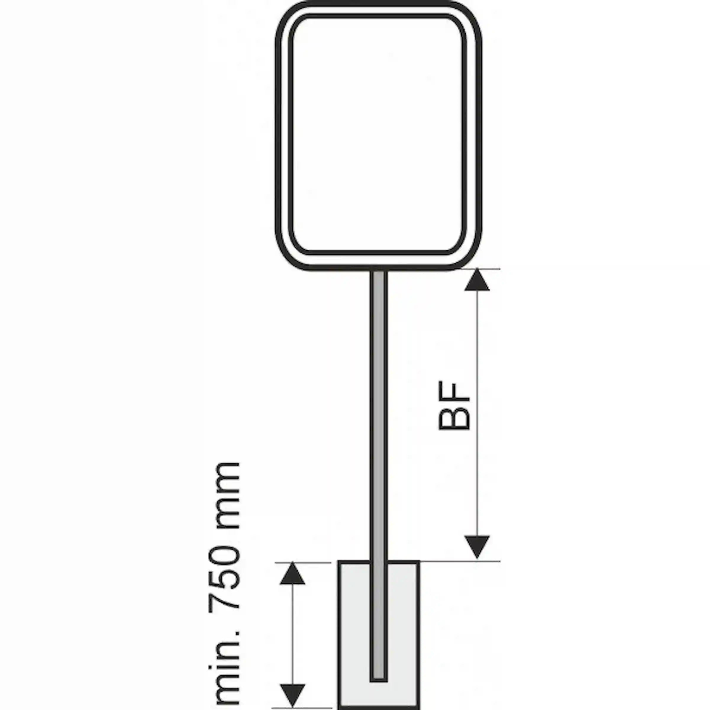 Rohrrahmen Rechteckig Hoch