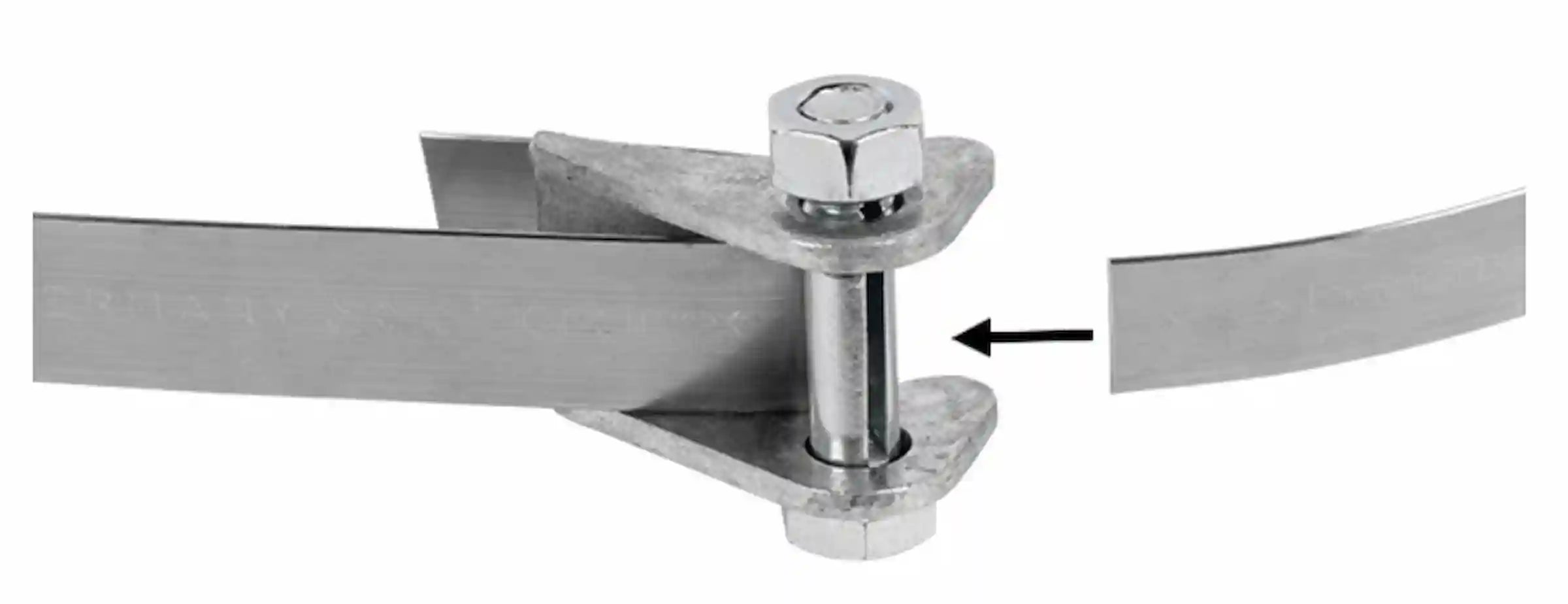 Befestigungsset für 1 Alform-Schild (Bandbefestigung)
