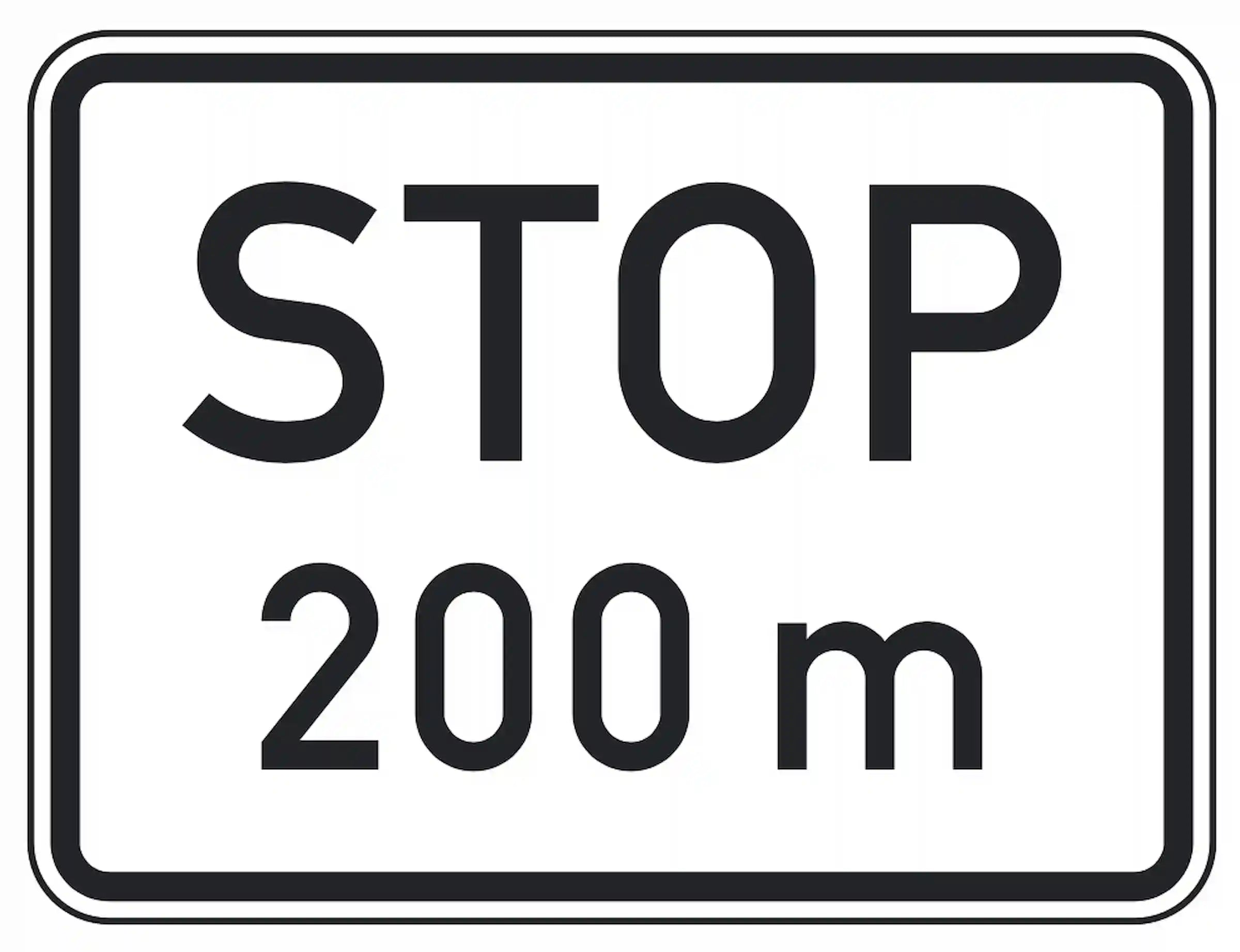 STOP in 200m