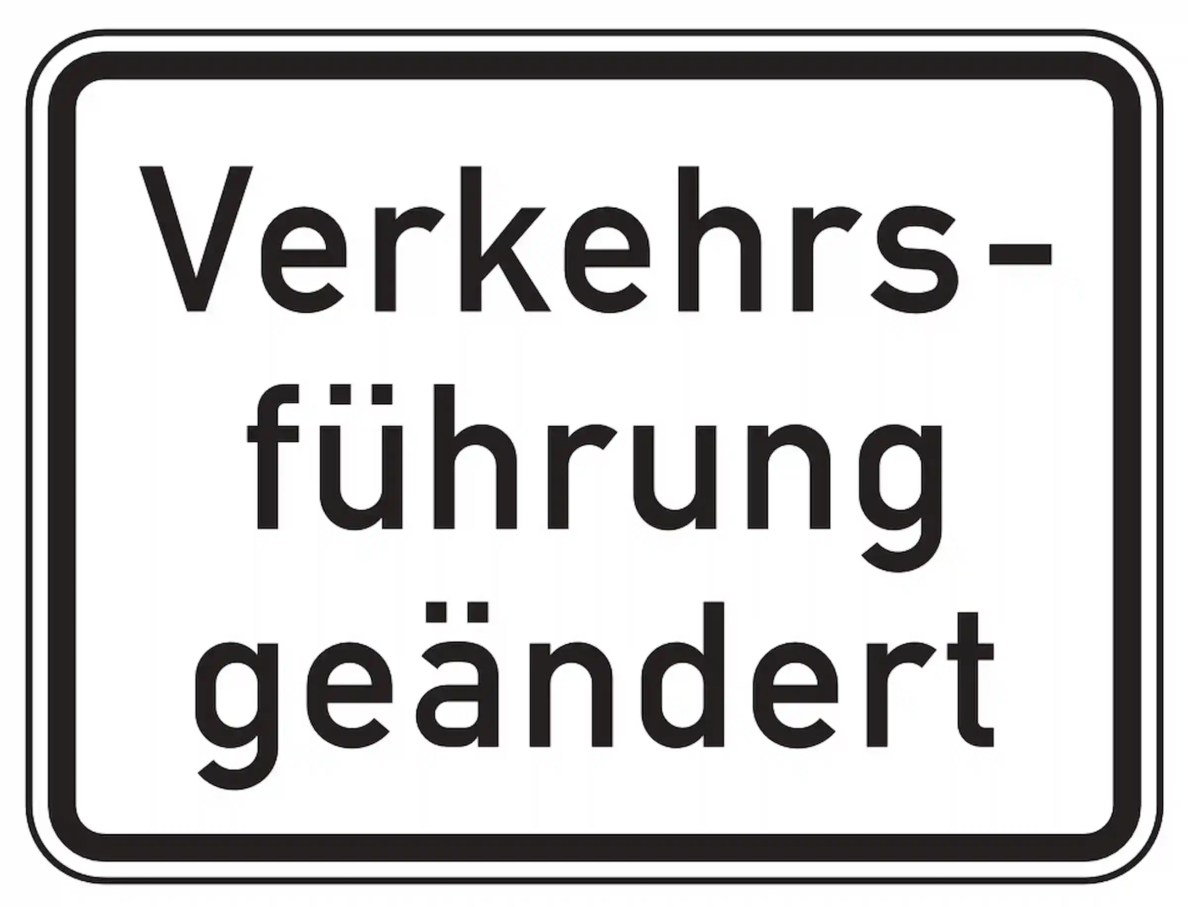 Hier hat sich die Verkehrsführung geändert. 