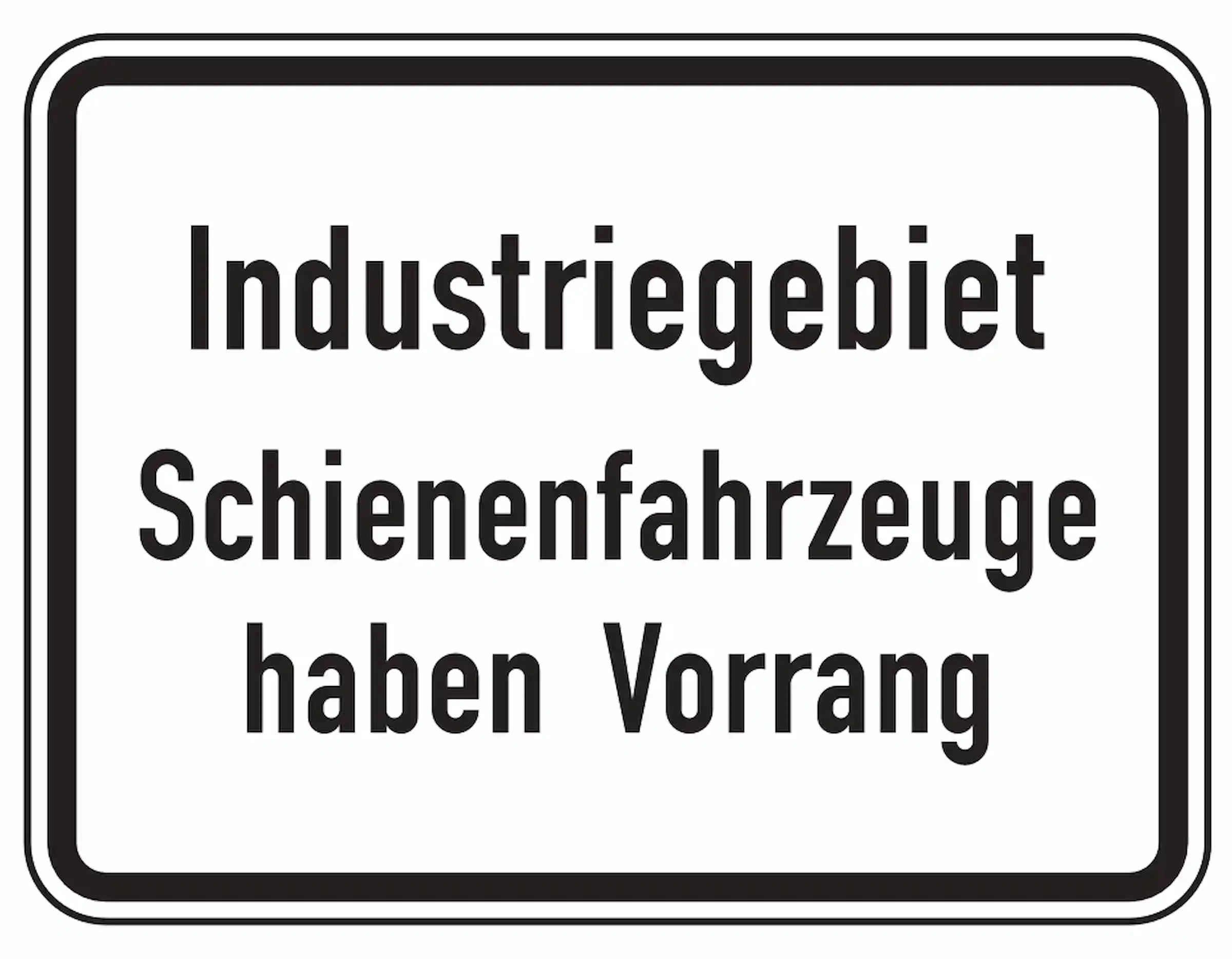 Industriegebiet hier haben die Schienenfahrzeuge Vorrang