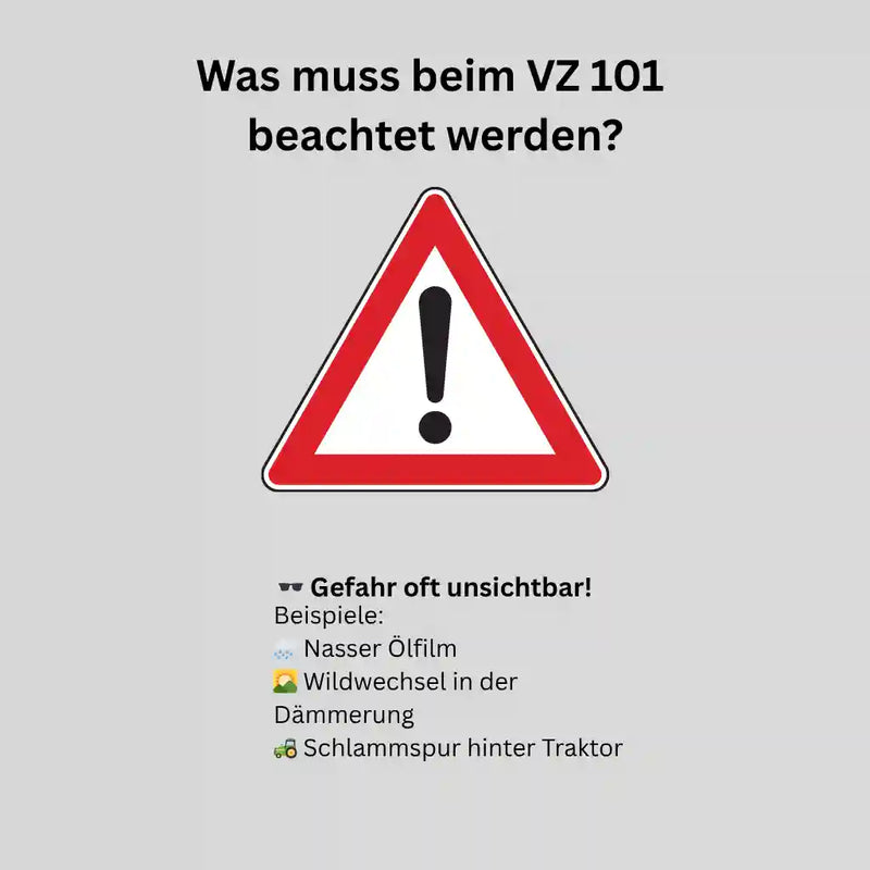 Verkehrszeichen "Gefahrstelle" - VZ 101