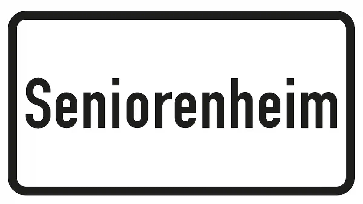 Verkehrszeichen: Senioren kreuzen möglich.