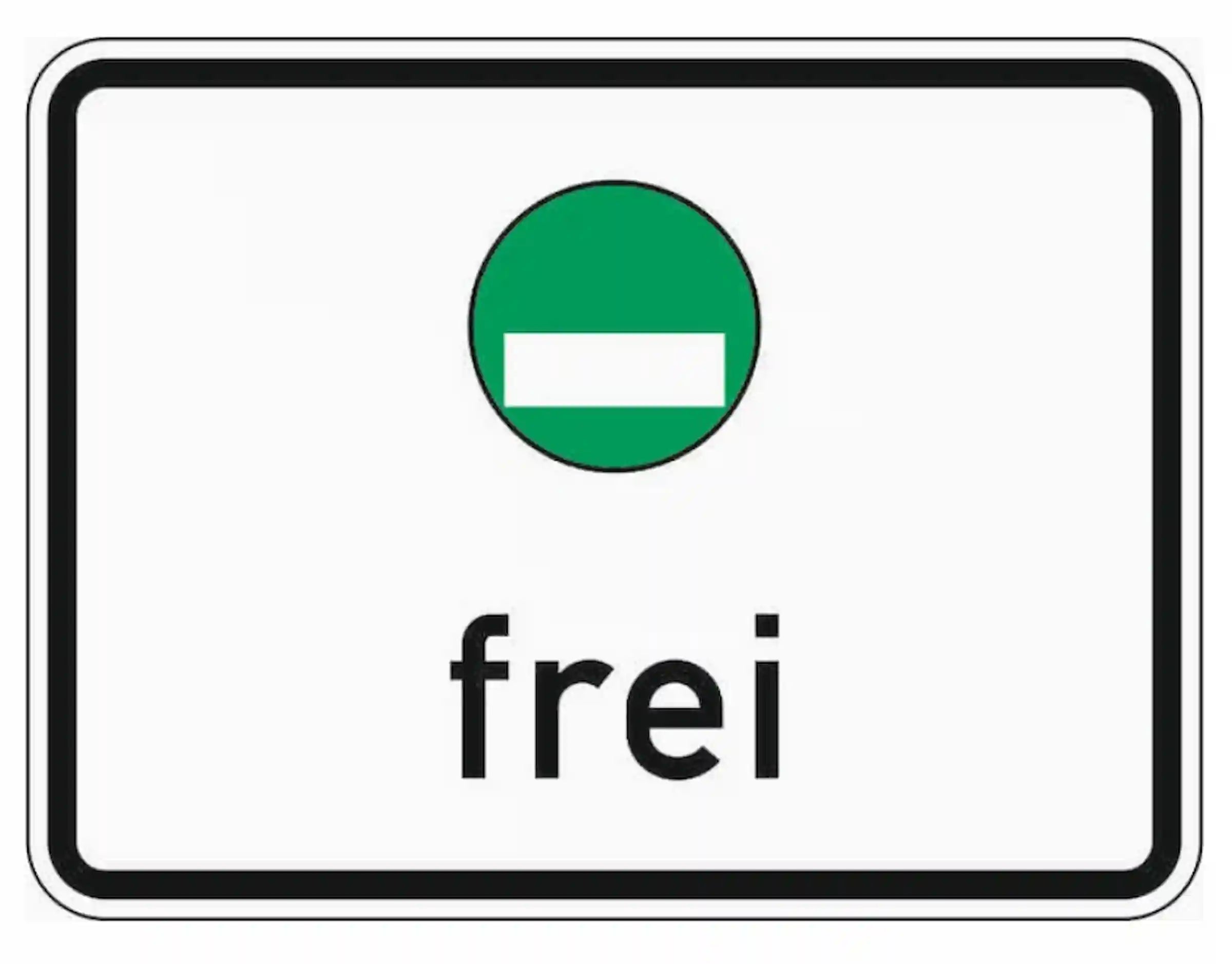 Verkehrszeichen "Freistellung vom Verkehrsverbot nach § 40 Abs. 1 BlmSchG - grüne Plakette" - VZ 1031-52