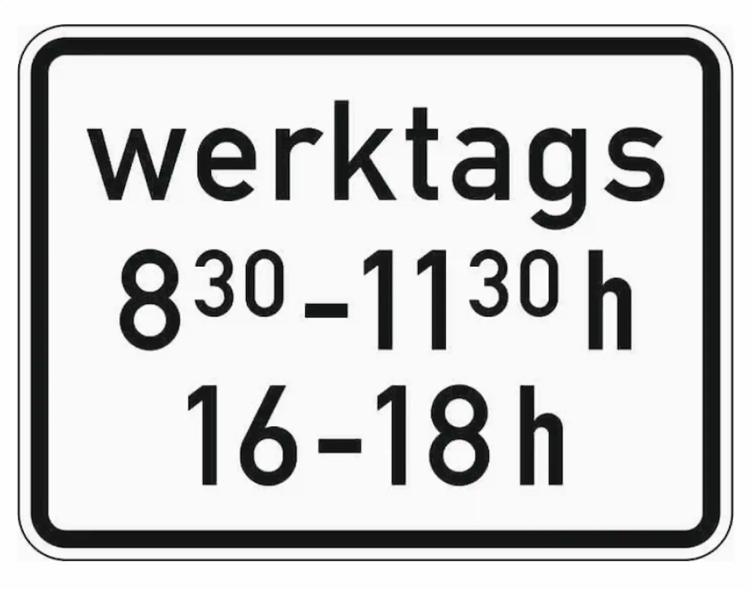 Verkehrszeichen "Zeitliche Beschränkung" VZ 1042-32