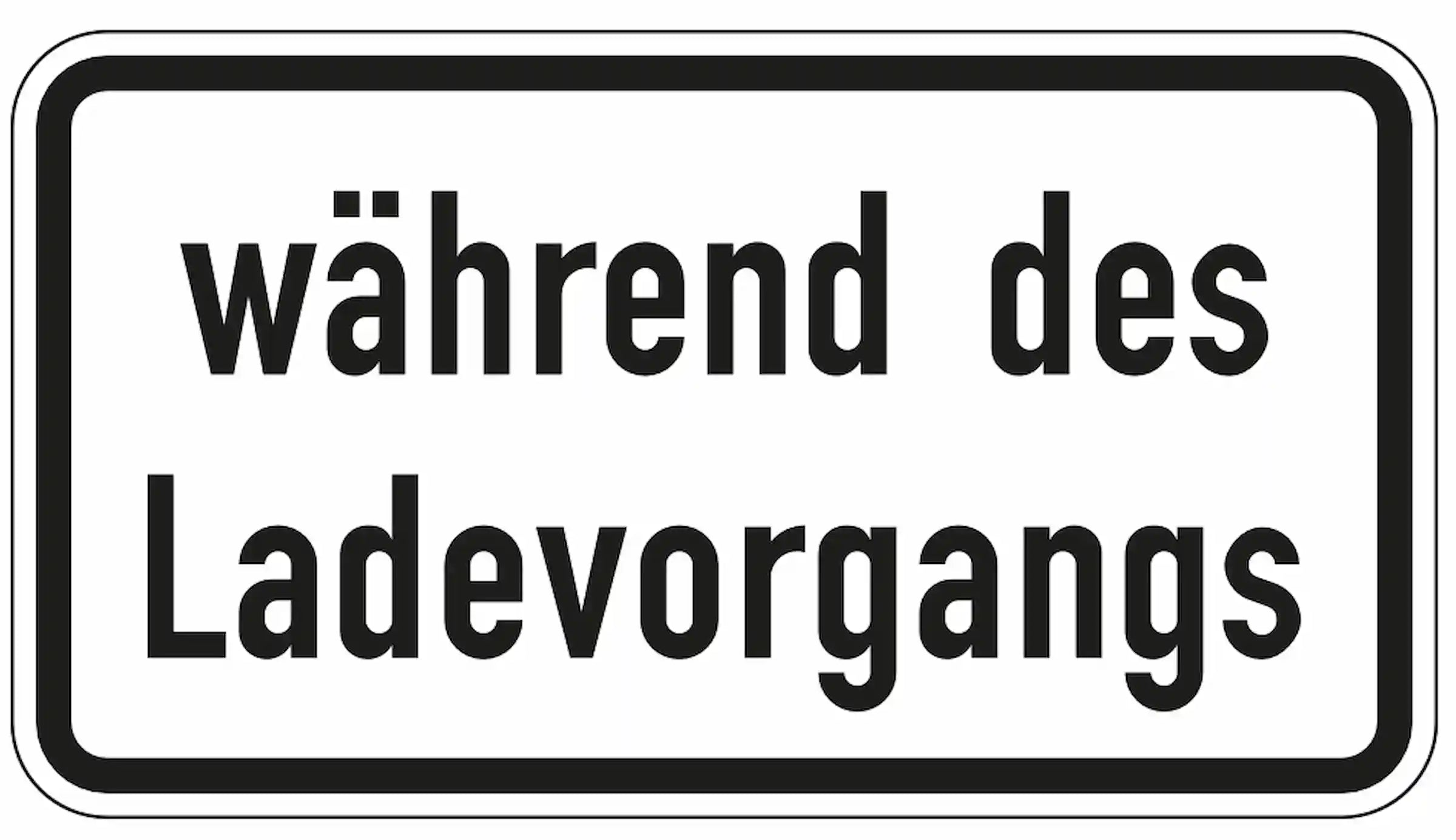 Parken nur während des Ladevorgangs erlaubt