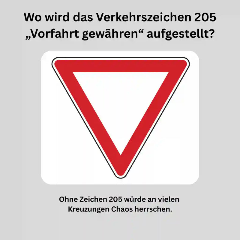 Verkeersbord "Voorrang verlenen" - RVV J26