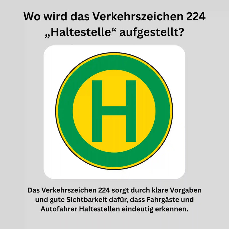 Verkeersbord "bushalte/tramhalte" - VZ 224