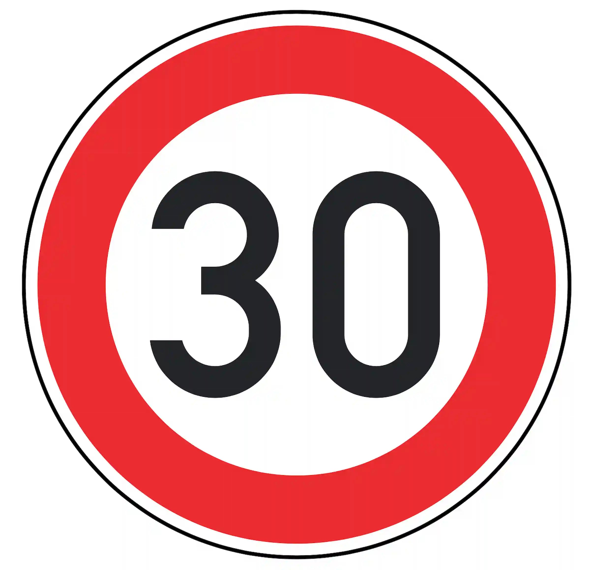 Verkehrszeichen 274-30 – Vorschriftzeichen