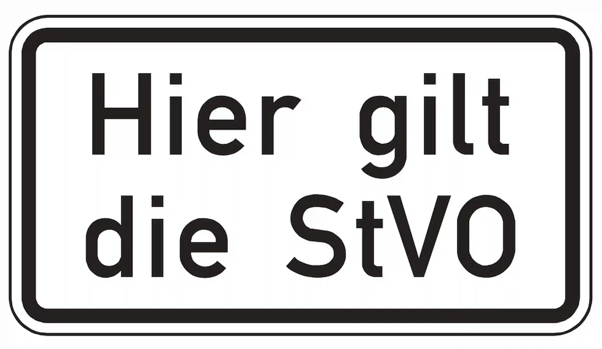 Hier gilt die StVO
