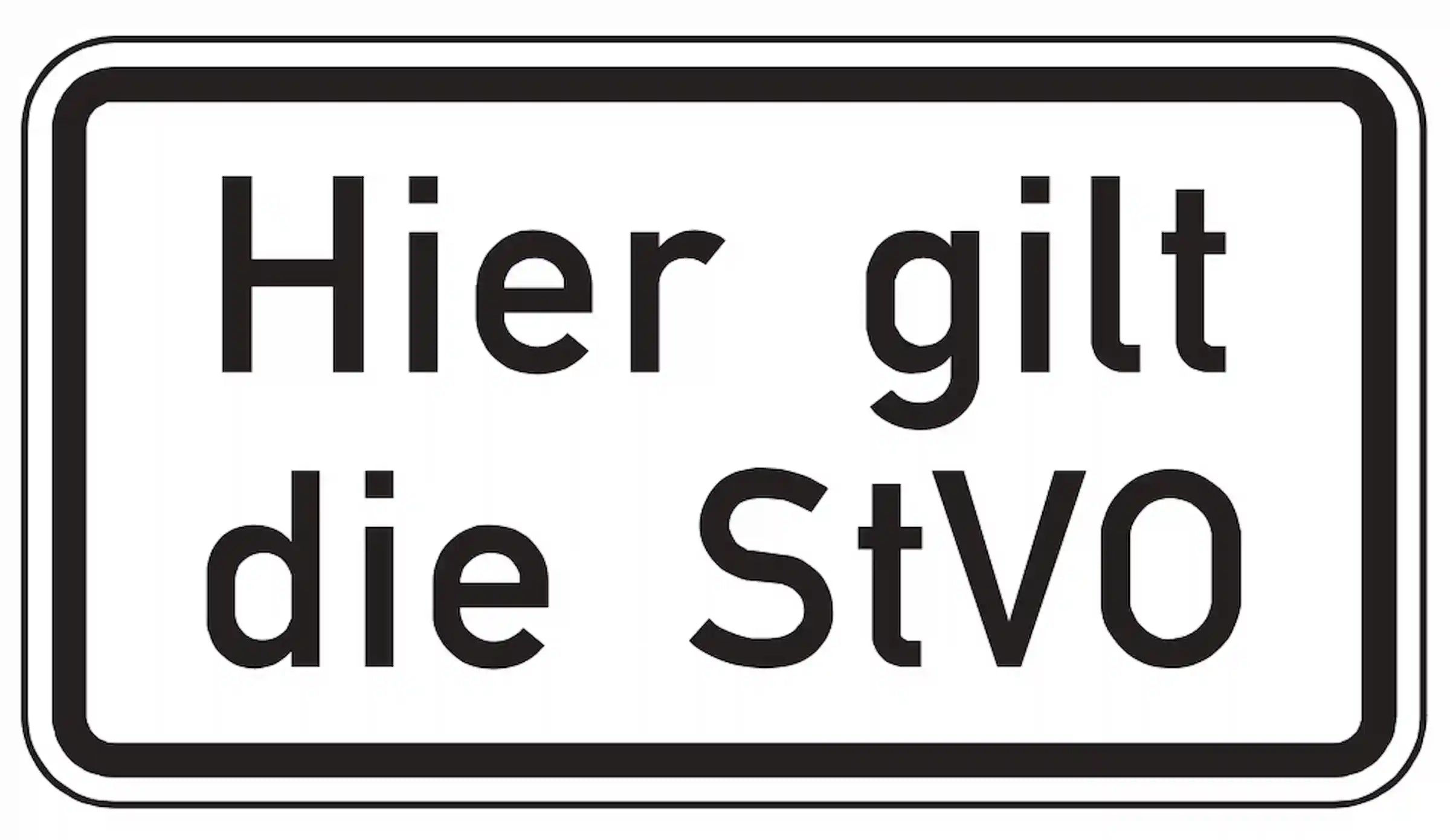 Hier gilt die StVO
